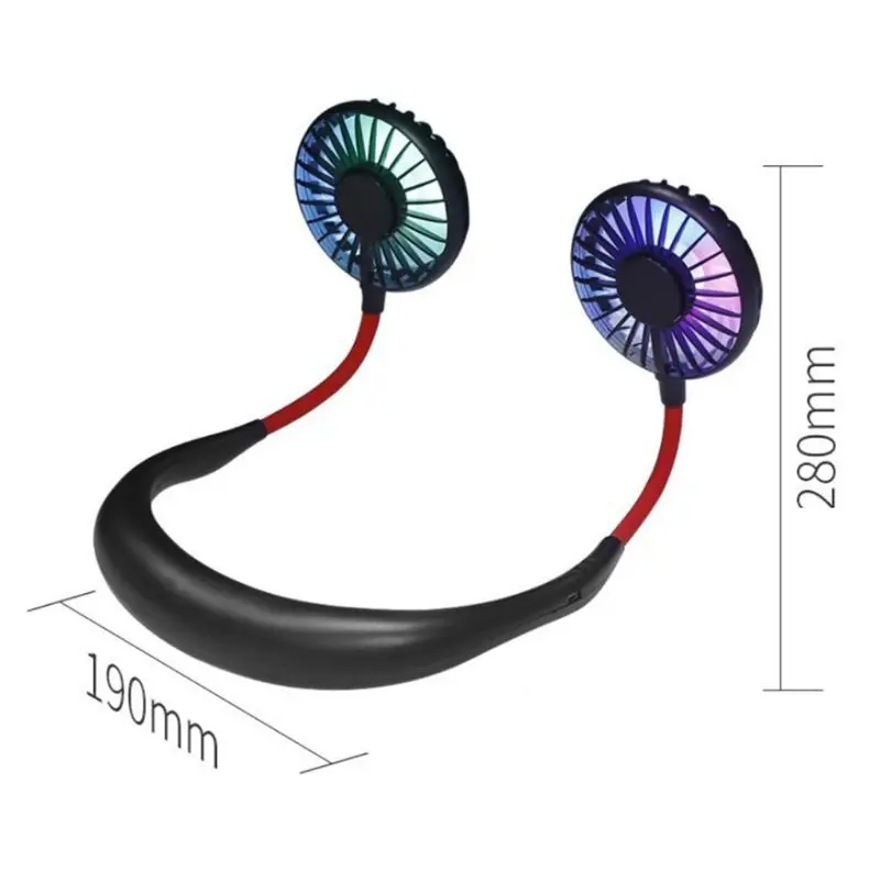 Portable USB Rechargeable Dual Head Neck Hanging Fan Mini Air Cooler 3 Speed Adjustable for Traveling Outdoor Office Dropship
Portable USB Rechargeable Dual Head Neck Hanging Fan Mini Air Cooler 3 Speed Adjustable for Traveling Outdoor Office Dropship