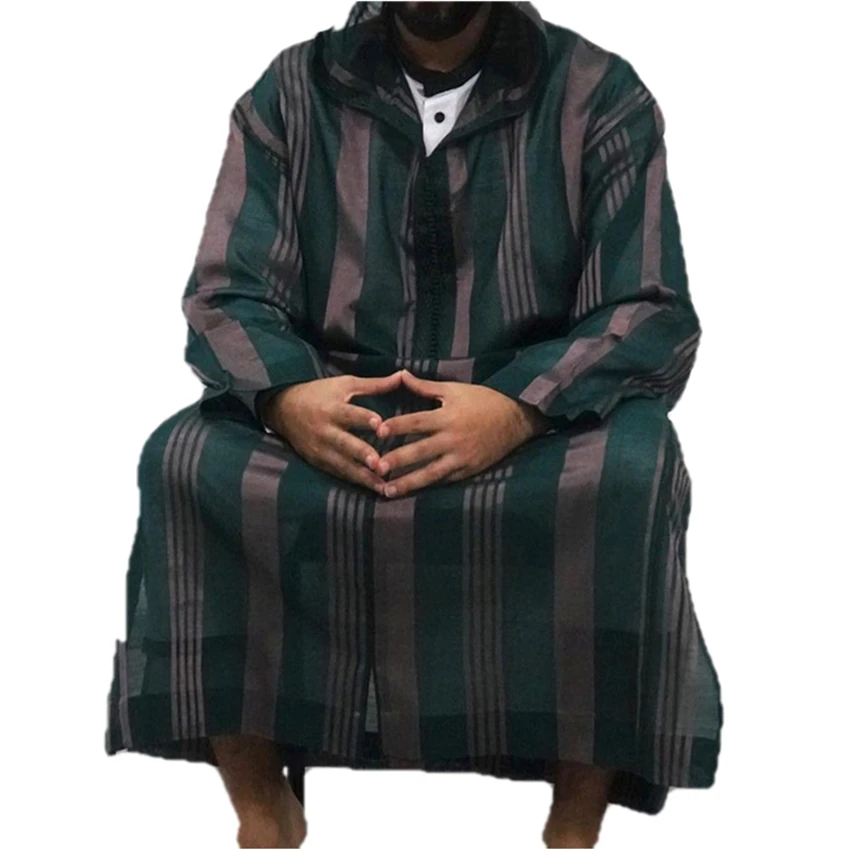 Hijab Kaftan Muslim Men Robe Caftan Ramadan Long Sleeve Stripe Print Arabic Abaya Turkey Islam Clothing Middle East Eid Mubarak
Hijab Kaftan Muslim Men Robe Caftan Ramadan Long Sleeve Stripe Print Arabic Abaya Turkey Islam Clothing Middle East Eid Mubarak