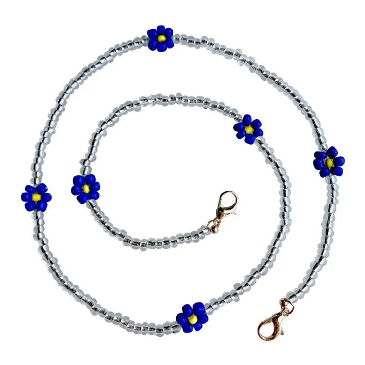 Handmade mix colors Beaded Flower Chain for Mask Women Men Mask Chains Lanyards Neck Strap Rope Necklace Cord Holder
Handmade mix colors Beaded Flower Chain for Mask Women Men Mask Chains Lanyards Neck Strap Rope Necklace Cord Holder