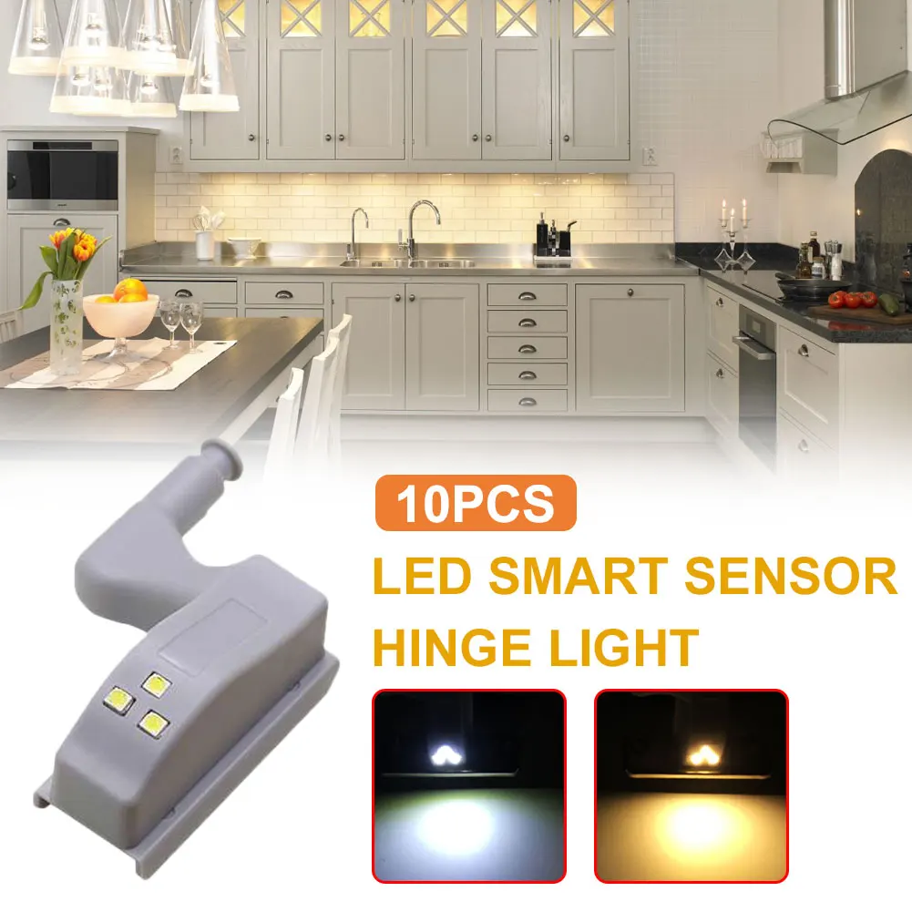 10pcs Hinge Led Light Under Cabinet Light Sturdy Durable Closet Night Lights Hinge Led Sensor Light For Kitchen Cabinet Cupboard
10pcs Hinge Led Light Under Cabinet Light Sturdy Durable Closet Night Lights Hinge Led Sensor Light For Kitchen Cabinet Cupboard