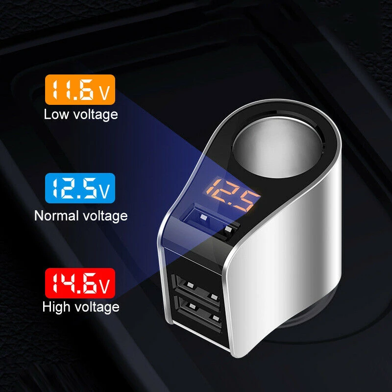 3 USB Auto Fast Charger 12V-24V For Cell Phone GPS Ipod Pad Car Cigarette Lighter Socket Splitter Power Plug
3 USB Auto Fast Charger 12V-24V For Cell Phone GPS Ipod Pad Car Cigarette Lighter Socket Splitter Power Plug