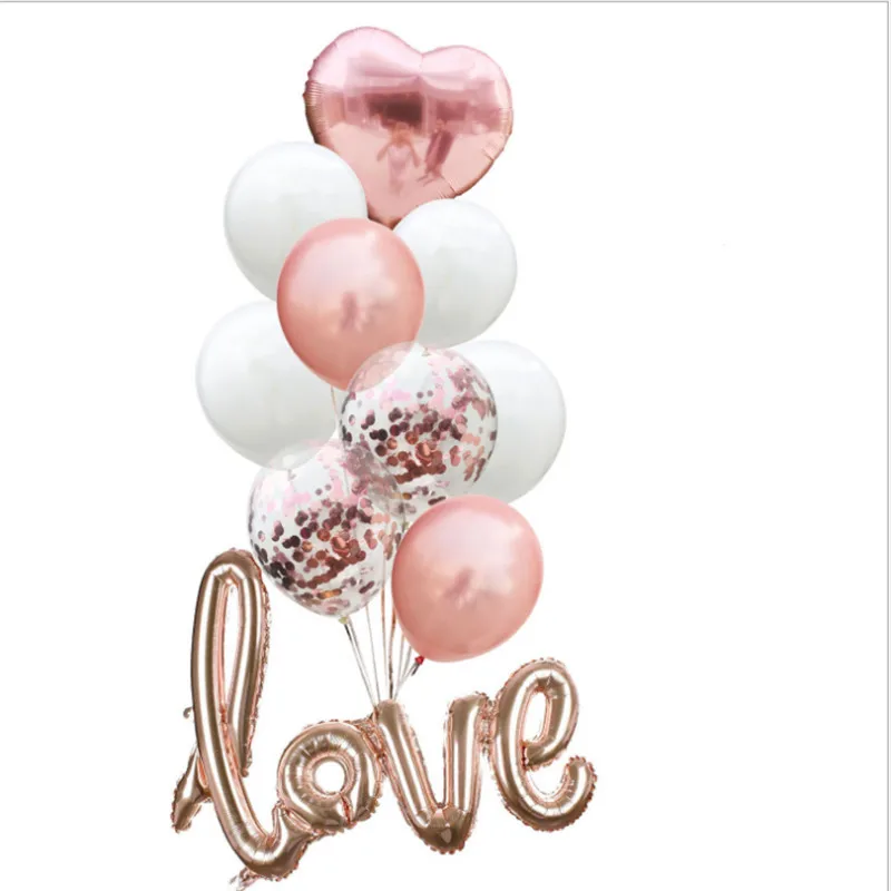 Heart-shaped Design Rose Gold Latex Balloons Wedding Valentine's Day Birthday Party Decoration, Anniversary Set
Heart-shaped Design Rose Gold Latex Balloons Wedding Valentine's Day Birthday Party Decoration, Anniversary Set
