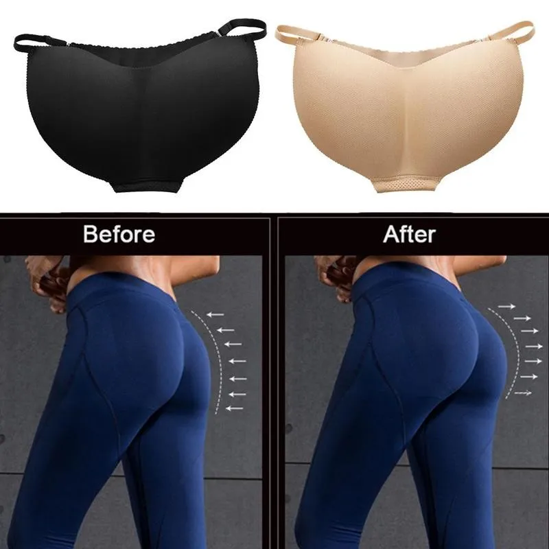 

Three-dimensional Buttocks Women Sponge Padded Push Up Panties Butt Lifter G-string Seamless Adjusted Strap Seamless Underwear
