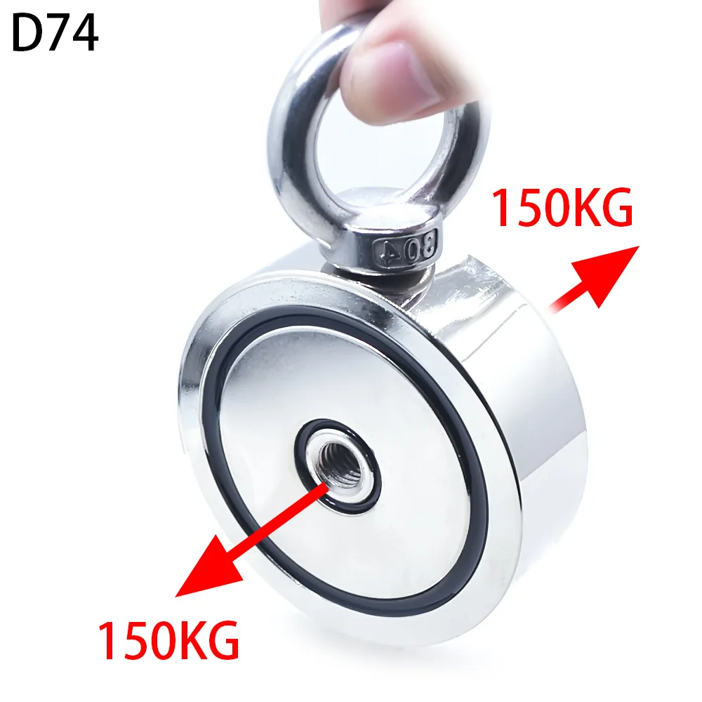 D48MM-D94mm Strong Neodymium Magnet Double side Search magnet hook super power Salvage Fishing magnetic Stell Cup holder
D48MM-D94mm Strong Neodymium Magnet Double side Search magnet hook super power Salvage Fishing magnetic Stell Cup holder