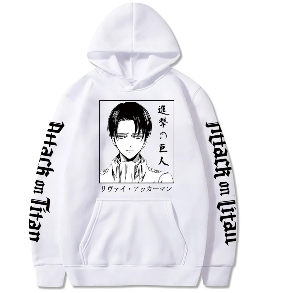 Attack On Titan Anime Hoodies Levi Printed Hooded Sweatshirts Men Women Long Sleeve Casual Loose Pullovers Unisex Hooded Clothes
Attack On Titan Anime Hoodies Levi Printed Hooded Sweatshirts Men Women Long Sleeve Casual Loose Pullovers Unisex Hooded Clothes