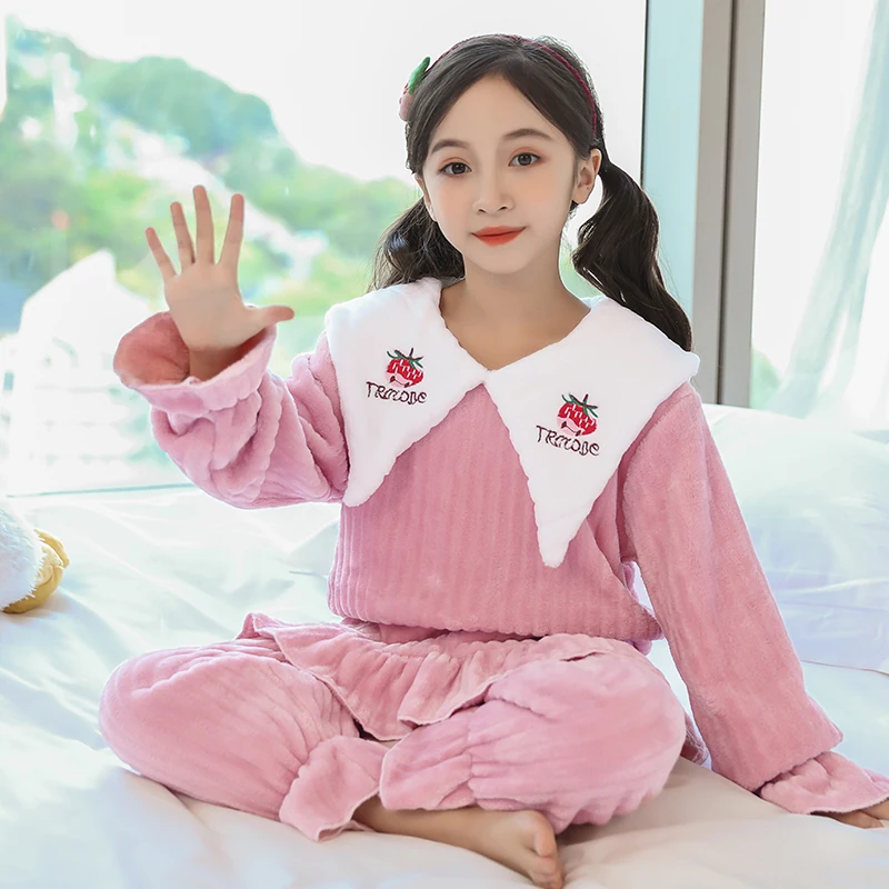 3-12 Year Wear BIG Girl Winter Long Sleeve Flannel Pajamas Sets Princess Girl Sleepwear Set Kid Home Wear Girls Christmas Gifts
3-12 Year Wear BIG Girl Winter Long Sleeve Flannel Pajamas Sets Princess Girl Sleepwear Set Kid Home Wear Girls Christmas Gifts