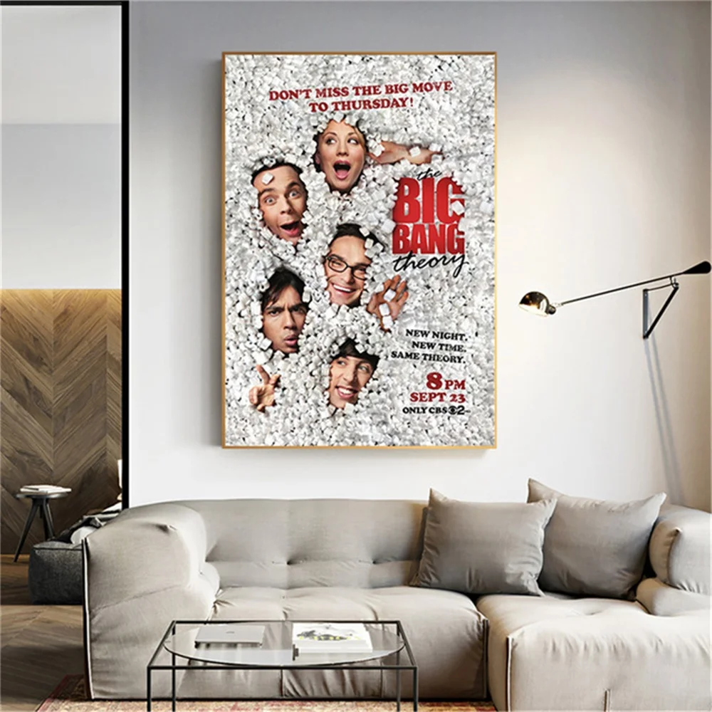 Vintage Movie Poster The Big Bang Theory Wall Art Painting Canvas Pictures for Living Room Home Decor Kids Room Decor
Vintage Movie Poster The Big Bang Theory Wall Art Painting Canvas Pictures for Living Room Home Decor Kids Room Decor