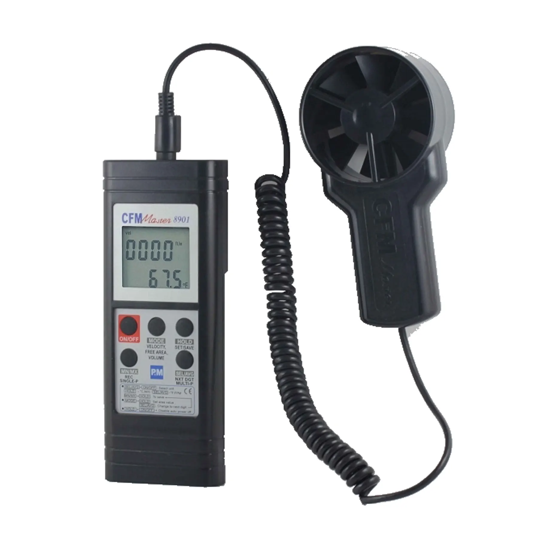 Handheld AZ8901anemometer to measure wind speed, temperature, air volume, air flow meter
Handheld AZ8901anemometer to measure wind speed, temperature, air volume, air flow meter