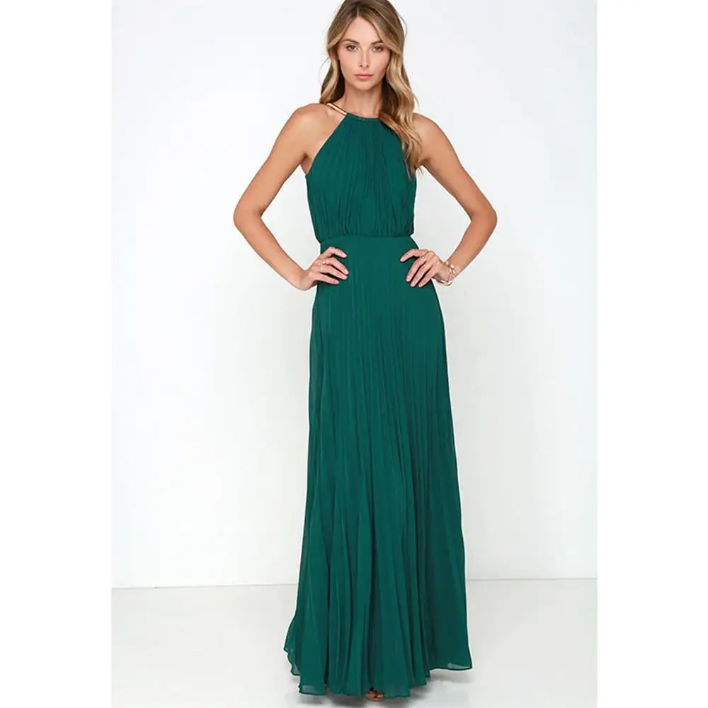 Summer Women Sexy Long Party Dresses 2021 Sleeveless Elegant Casual Pleated Chiffon Maxi Dress Vestido de festa New
Summer Women Sexy Long Party Dresses 2021 Sleeveless Elegant Casual Pleated Chiffon Maxi Dress Vestido de festa New