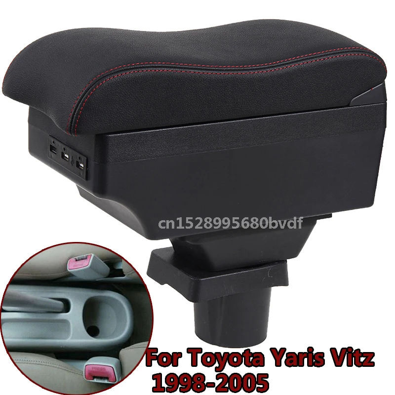 Автомобильный подлокотник для Toyota Yaris Vitz 1998-2005, центральный подлокотник с USB-интерфейсом для зарядки
Автомобильный подлокотник для Toyota Yaris Vitz 1998-2005, центральный подлокотник с USB-интерфейсом для зарядки