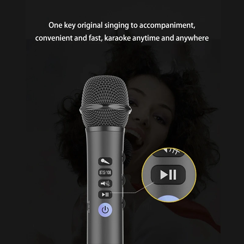 Professional Karaoke Microphone Wireless Speaker Portable Bluetooth Microphone for Phone iPhone Handheld Mic
Professional Karaoke Microphone Wireless Speaker Portable Bluetooth Microphone for Phone iPhone Handheld Mic