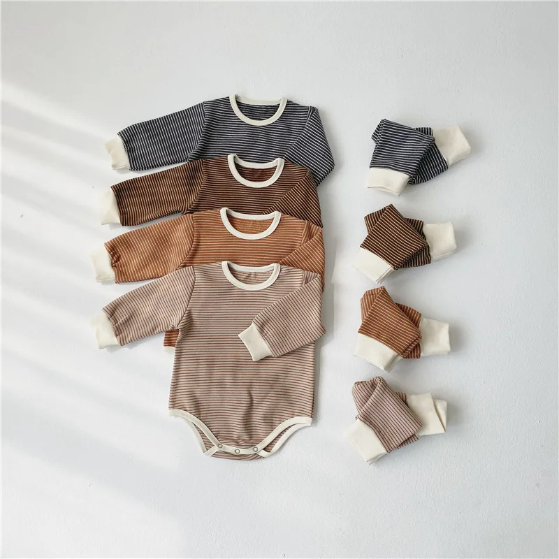 2020 Fashion Autumn Baby Set High Quality Baby Clothes 3pcs Suit Romper+ Striped Pants+Hat Newborn Infant Baby Boy Girls Clothes
2020 Fashion Autumn Baby Set High Quality Baby Clothes 3pcs Suit Romper+ Striped Pants+Hat Newborn Infant Baby Boy Girls Clothes