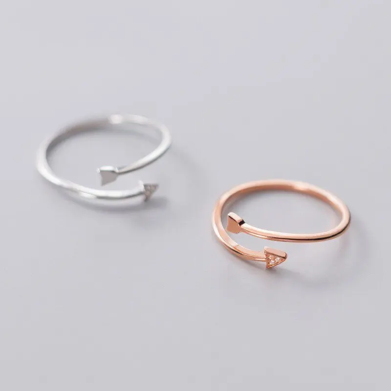A00586 Minimalist Real 925 Sterling Silver Cupid Geometric Arrow Opening Adjustable Ring for Women Couple Jewelry Gift
A00586 Minimalist Real 925 Sterling Silver Cupid Geometric Arrow Opening Adjustable Ring for Women Couple Jewelry Gift