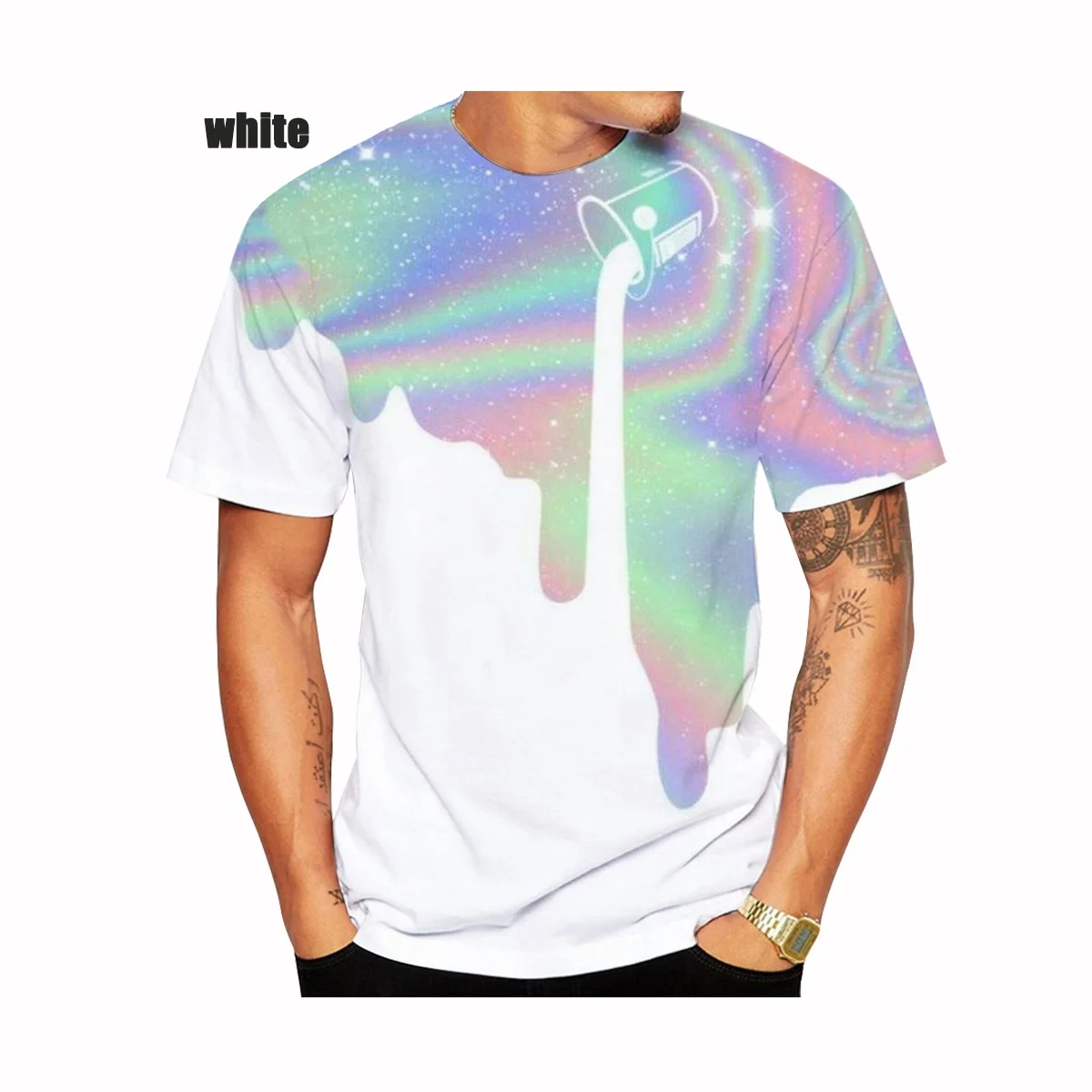 2021 New fashion patchwork pattern paint bucket 3D-Printed T-shirt Cosmic Galaxy Paint Men Women T-shirts Creative Short Sleeve
2021 New fashion patchwork pattern paint bucket 3D-Printed T-shirt Cosmic Galaxy Paint Men Women T-shirts Creative Short Sleeve