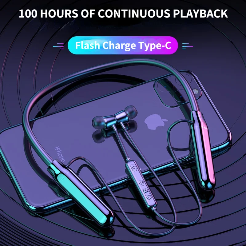 Bluetooth Headset Neck Hanging Wireless Sports Ultra-Long Standby Battery Life Popular
Bluetooth Headset Neck Hanging Wireless Sports Ultra-Long Standby Battery Life Popular