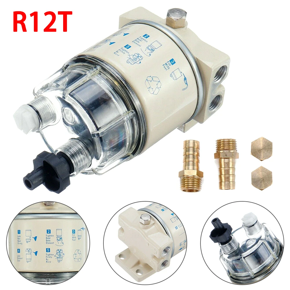 High Quality R12T Boat Marine Spin-on Fuel Filter Water Separator Lawn Mower Diesel Engine
High Quality R12T Boat Marine Spin-on Fuel Filter Water Separator Lawn Mower Diesel Engine