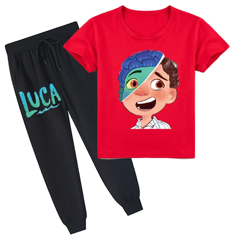 Kids Boy Short Sleeve O-neck T-shirt+trousers 2pcs Sets Cartoon Luca Clothes Suit Baby Casual Sportswear Toddler Girls Clothing
Kids Boy Short Sleeve O-neck T-shirt+trousers 2pcs Sets Cartoon Luca Clothes Suit Baby Casual Sportswear Toddler Girls Clothing