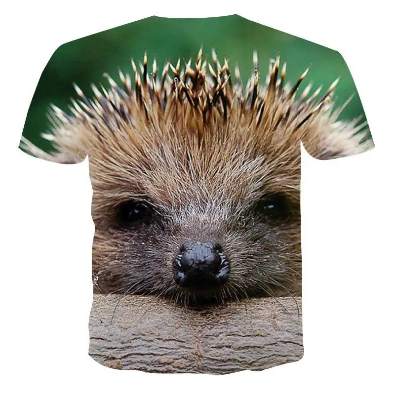 2020 New 3d T -Shirt Hedgehog Pattern Casual Cool T -Shirt 3d Printing 3d Printing Quick Drying T -Shirt .