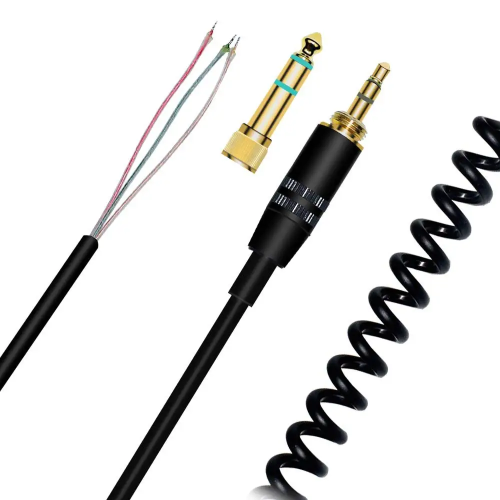 Coiled Replacement Stereo Audio Cable Extension Music Cord Wire for Beyerdynamic DT 770 990 PRO Headphones with 3.5mm 6.5mm Plug
Coiled Replacement Stereo Audio Cable Extension Music Cord Wire for Beyerdynamic DT 770 990 PRO Headphones with 3.5mm 6.5mm Plug