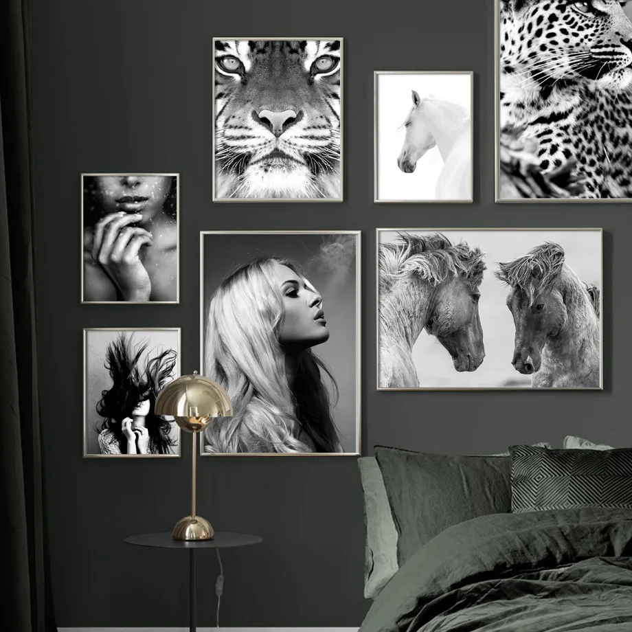 Zebra Horse Tiger Leopard Fashion Woman Wall Art Canvas Painting Nordic Posters And Prints Wall Pictures For Living Room Decor
Zebra Horse Tiger Leopard Fashion Woman Wall Art Canvas Painting Nordic Posters And Prints Wall Pictures For Living Room Decor