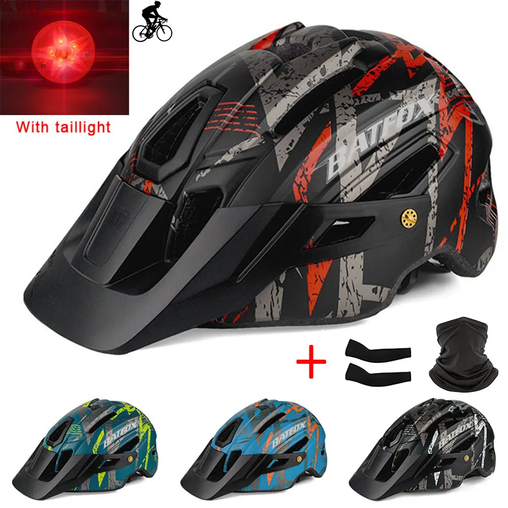 BATFOX Electric scooter Bicycle Helmet With taillight Road MTB Bicycle Cycling Bike Helmet Send sunglasses Face mask ice sleeves 
BATFOX Electric scooter Bicycle Helmet With taillight Road MTB Bicycle Cycling Bike Helmet Send sunglasses Face mask ice sleeves