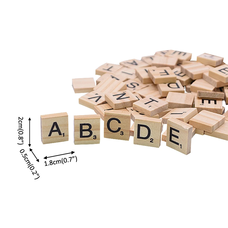 Wooden Scrabble Letters English Alphabet Scrabble Black Letters And Numbers Digital Puzzle Wooden Toys for Kids Favors
Wooden Scrabble Letters English Alphabet Scrabble Black Letters And Numbers Digital Puzzle Wooden Toys for Kids Favors