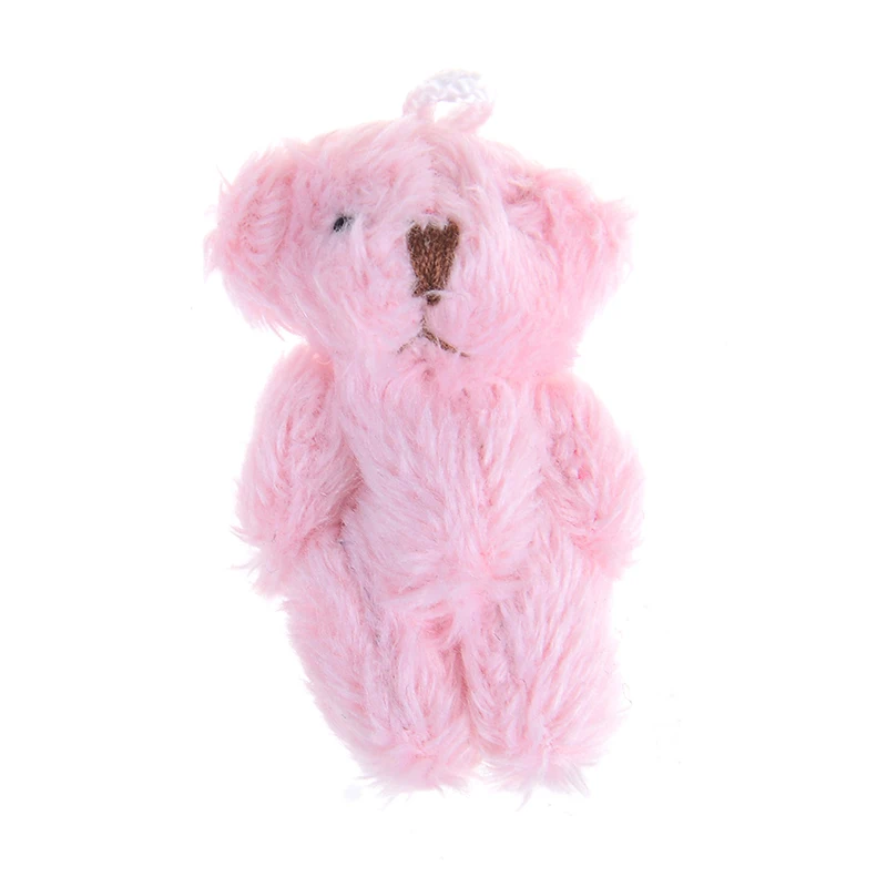4 Colors 4.5CM Mini Joint Bear Plush Toy Soft White Pink Brown Cartoon Bear Wedding Gift Doll Desk Decor Doll For Kids
4 Colors 4.5CM Mini Joint Bear Plush Toy Soft White Pink Brown Cartoon Bear Wedding Gift Doll Desk Decor Doll For Kids