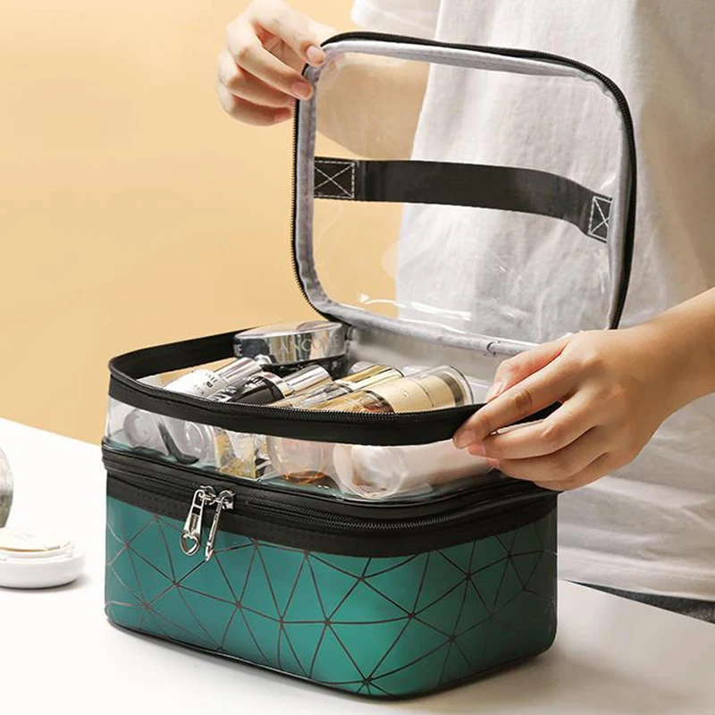 Multifunction Travel Clear Makeup Bag Fashion Diamond Cosmetic Bag Toiletries Organizer Waterproof Females Storage Make Up Cases
Multifunction Travel Clear Makeup Bag Fashion Diamond Cosmetic Bag Toiletries Organizer Waterproof Females Storage Make Up Cases