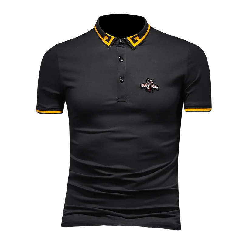 2021 new bee mercerized cotton short sleeve flip shirt men's Polo Qiantang 6016-e171p75 fake model white
2021 new bee mercerized cotton short sleeve flip shirt men's Polo Qiantang 6016-e171p75 fake model white