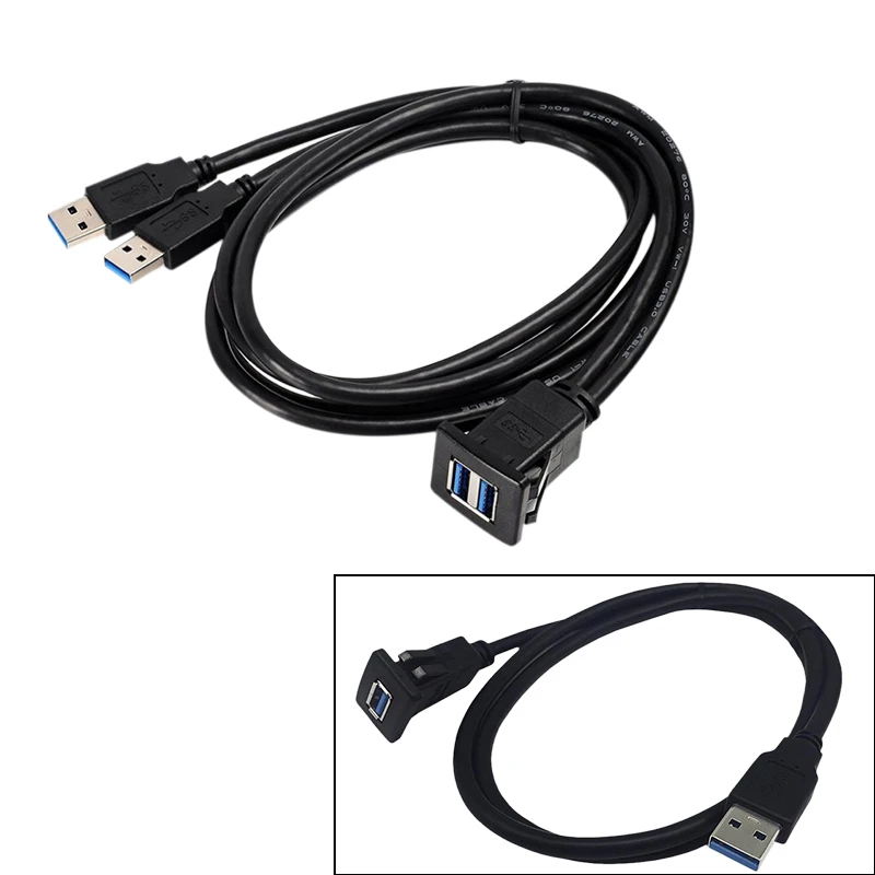 1M Socket Cable USB 3.0 Auto Car Flush Mount Male To Female Extension Cord Dashboard Panel Square Audio Line For Motorcycle
1M Socket Cable USB 3.0 Auto Car Flush Mount Male To Female Extension Cord Dashboard Panel Square Audio Line For Motorcycle