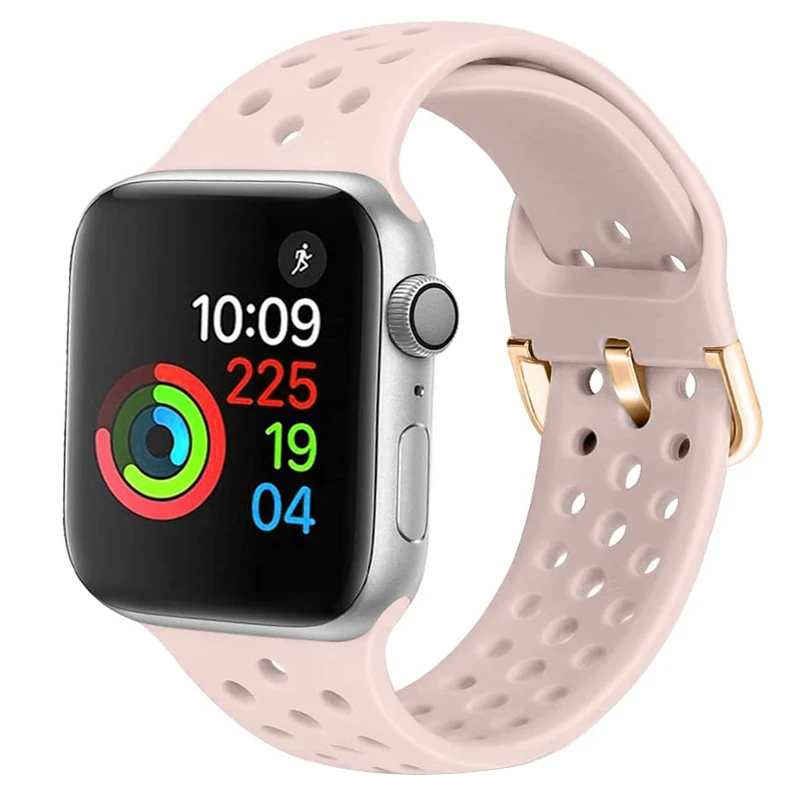 Silicone Strap For Apple Watch band 38mm 42mm Breathable smartwatch wrist belt bracelet iWatch 5 4 3 se 6 44mm 40mm accessories
Silicone Strap For Apple Watch band 38mm 42mm Breathable smartwatch wrist belt bracelet iWatch 5 4 3 se 6 44mm 40mm accessories