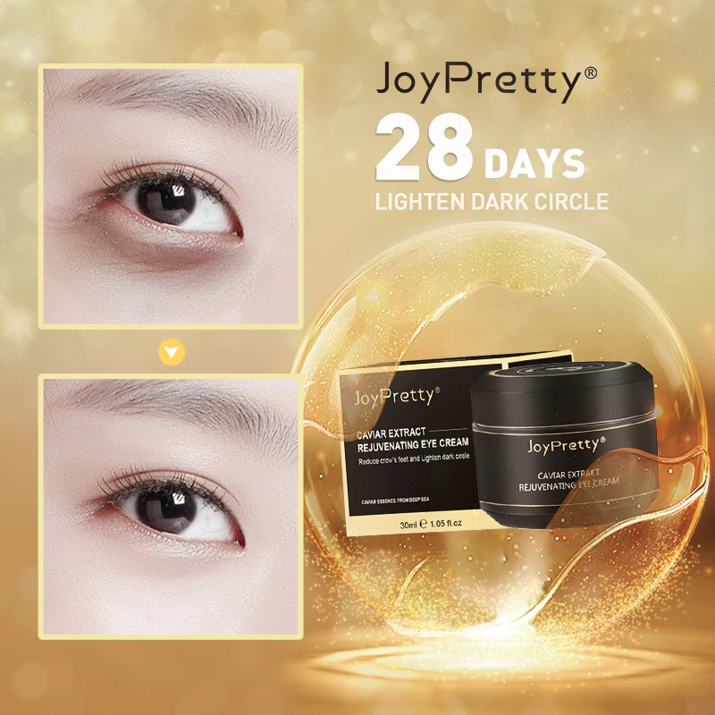 

JoyPretty Dark Circle Remove Eye Cream Caviar Anti Aging Wrinkle Treatment Serum Lighten Fine Lines Moisturizing Skin Care 30ml