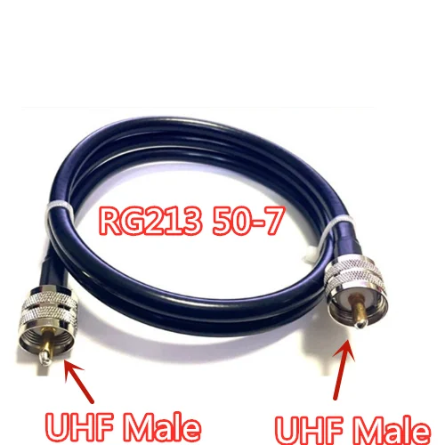 Кабель RG213 UHF Male to UHF Male
Кабель RG213 UHF Male to UHF Male