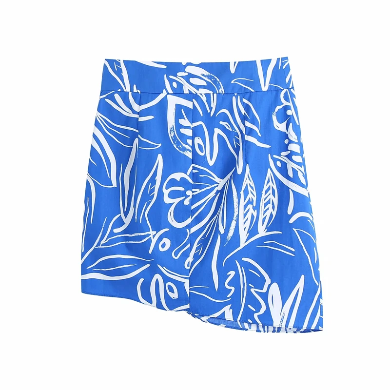 KRSB 2021 New Summer Women's Blue Plant Print Suit Loose V-Neck Shirt Single-Breasted Short Skirt Suit Casual High Street Sexy
KRSB 2021 New Summer Women's Blue Plant Print Suit Loose V-Neck Shirt Single-Breasted Short Skirt Suit Casual High Street Sexy