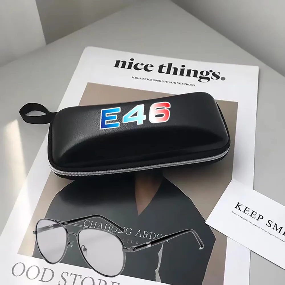 For BMW E46 accessories Black leather printing logo glasses Case sunglasses Case Box for BMW E46
For BMW E46 accessories Black leather printing logo glasses Case sunglasses Case Box for BMW E46