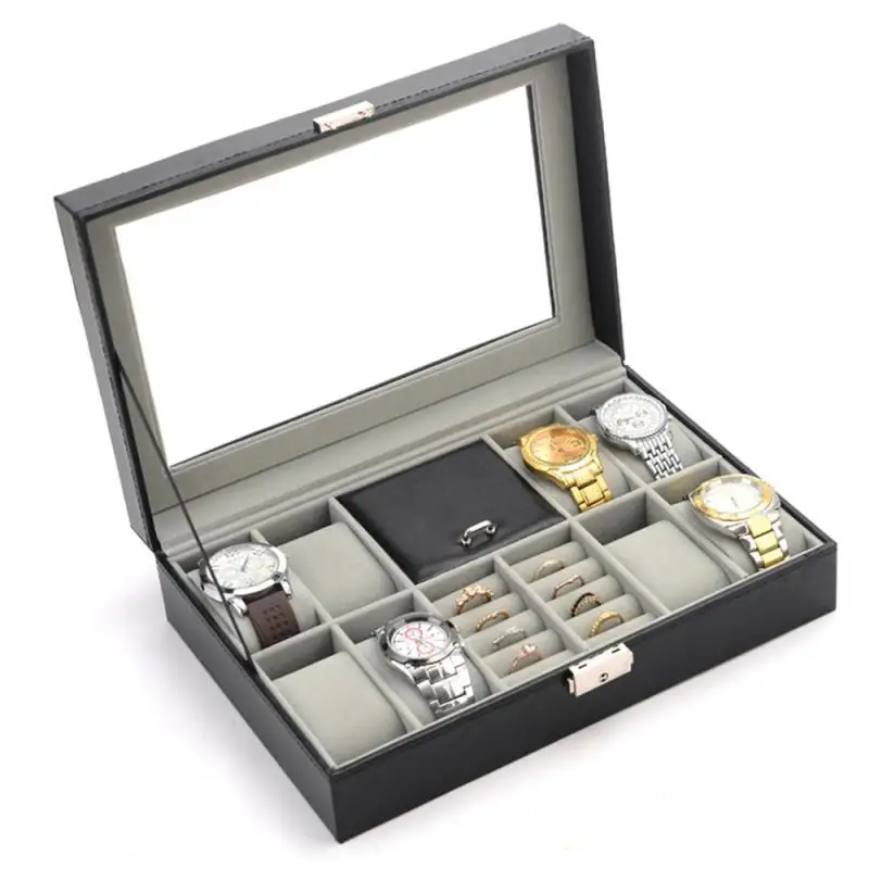 8+2/1 Grids Watch Box Velvet Cushion Jewelry Storage Case Jewelry Ring Watch Display Storage Box Gift Box Watches Packing Box
8+2/1 Grids Watch Box Velvet Cushion Jewelry Storage Case Jewelry Ring Watch Display Storage Box Gift Box Watches Packing Box