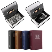 Book Safes Secret Stash Dictionary Security Box Shape Key Box for Money Cash Jewelry Safe Deposit Secret Hidden Lock Storage Box