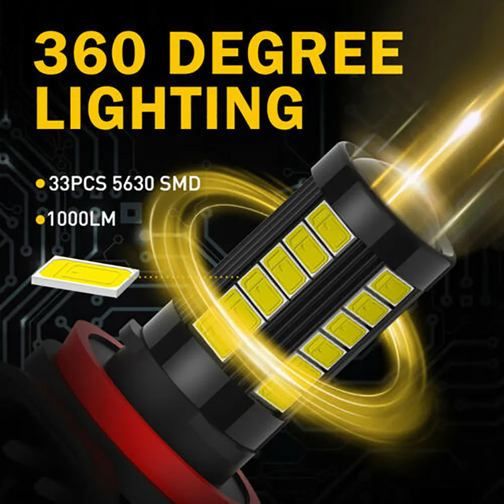 Super Bright Fog Light Universal 2pcs 5630SMD 6000K Accessory Bulbs Car Driving
Super Bright Fog Light Universal 2pcs 5630SMD 6000K Accessory Bulbs Car Driving