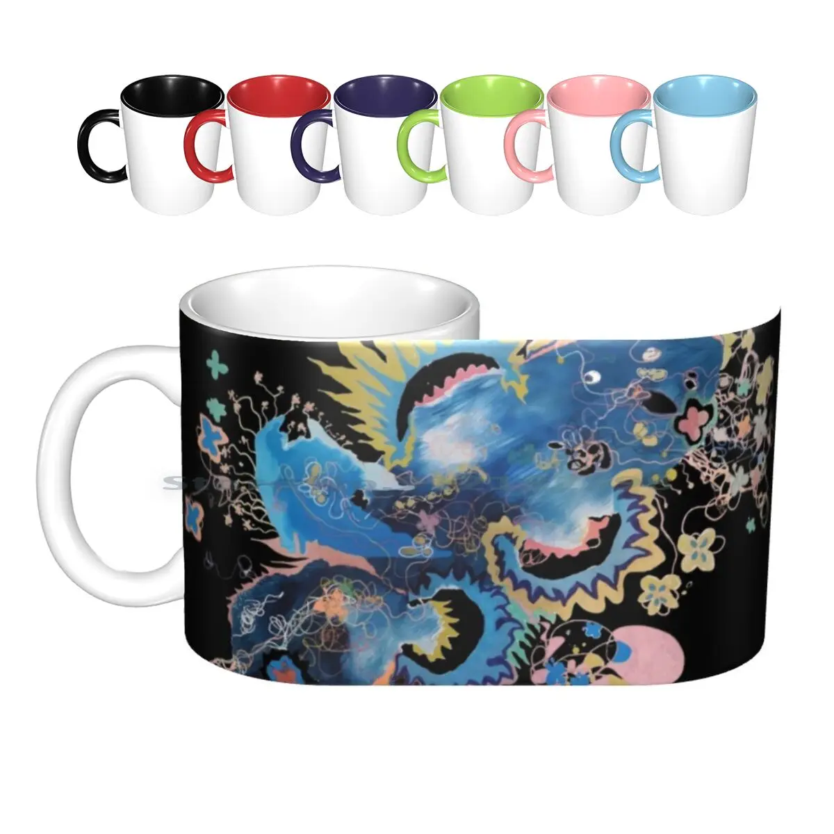 

Planet Of The Three Suns Ceramic Mugs Coffee Cups Milk Tea Mug Abstract Expression Science Fiction And Fantasy Space Opera