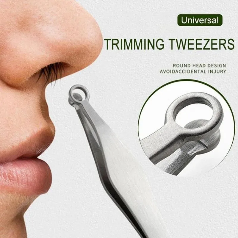1 Pcs Universal Nose Hair Trimming Tweezers Stainless Steel Eyebrow Nose Hair Cut Manicure Facial Trimming Makeup Scissors Tool
1 Pcs Universal Nose Hair Trimming Tweezers Stainless Steel Eyebrow Nose Hair Cut Manicure Facial Trimming Makeup Scissors Tool
