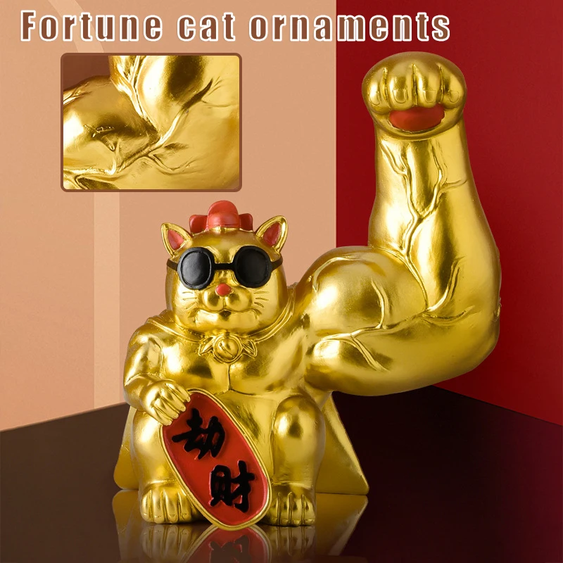 Lucky Cat Ornament Auspicious Rich Cat Statue Personalized Desktop Decoration for Home Living Room Office TH
Lucky Cat Ornament Auspicious Rich Cat Statue Personalized Desktop Decoration for Home Living Room Office TH