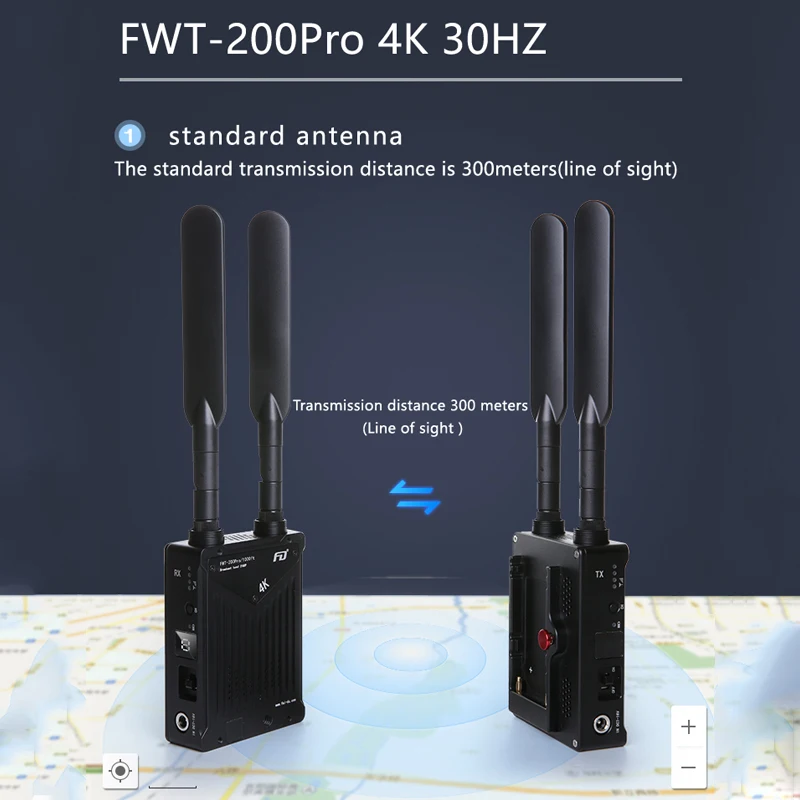 Feidu FWT 200pro 4K двойной HDMI Беспроводной Трансмиссия 2106P 30Hz HD изображение видео