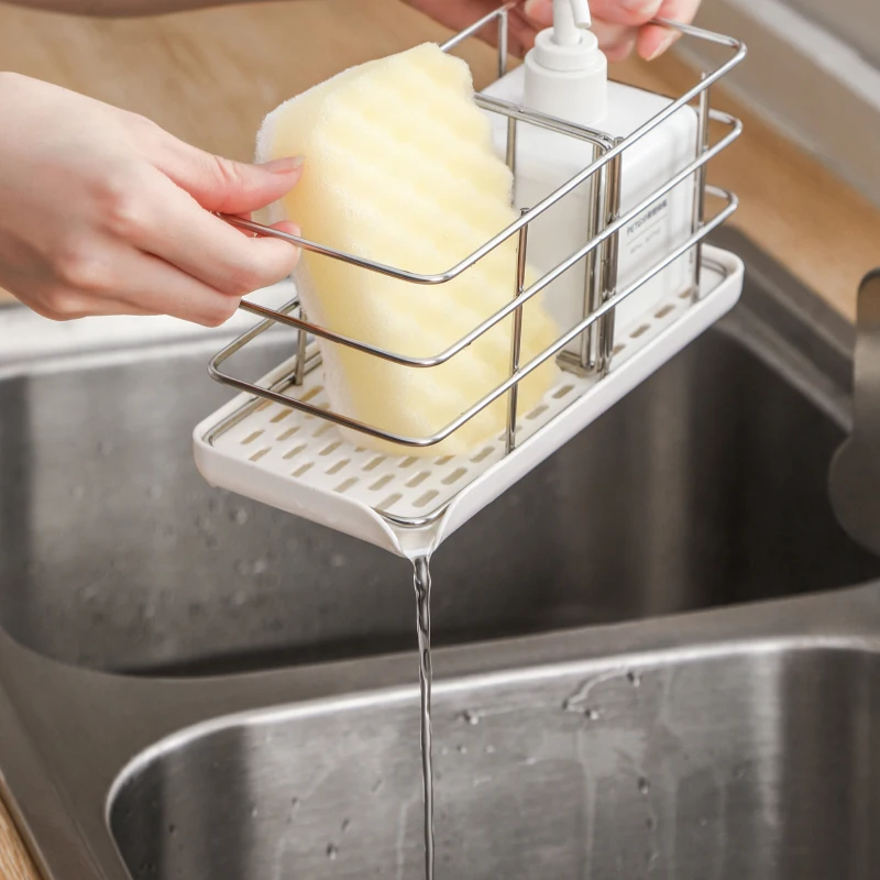 Sponge Holder For Sink Stainless Steel Kitchen Accessories Sink Organizer Soap Dispenser Caddy For Countertop Home Supply Cocina
Sponge Holder For Sink Stainless Steel Kitchen Accessories Sink Organizer Soap Dispenser Caddy For Countertop Home Supply Cocina
