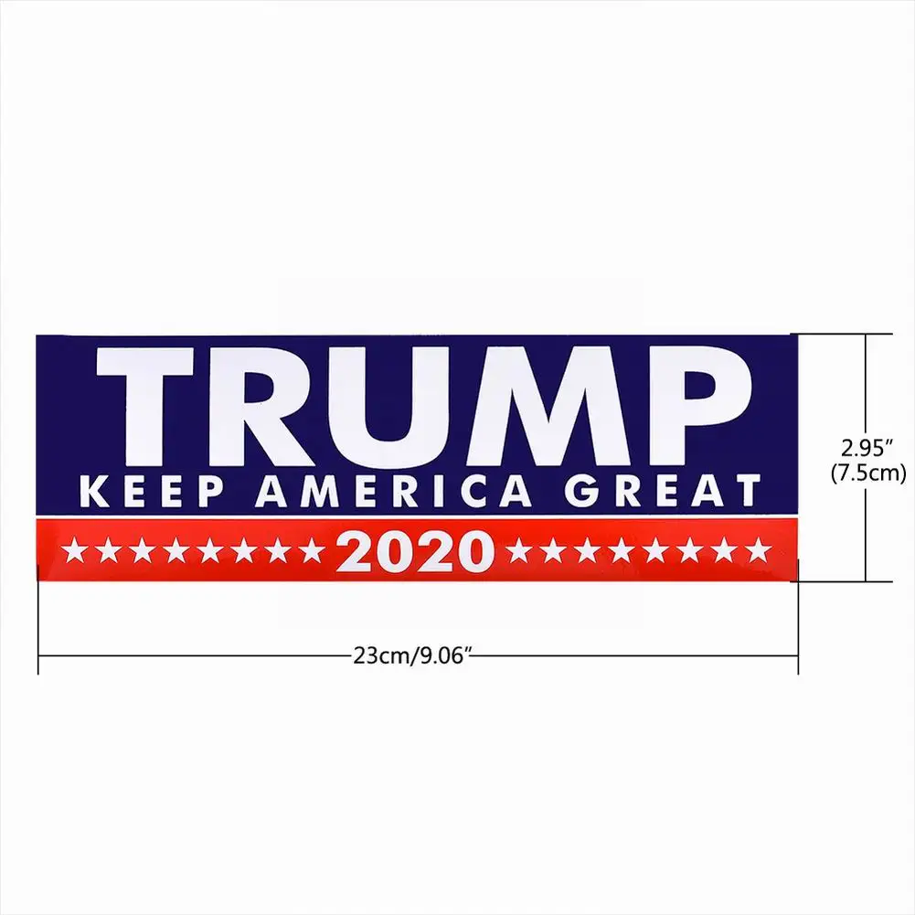 10pcs Car Decal Keep America Great Elect President Donald Trump 2020 Election Patriotic Bumper Sticker 3x9 inch
10pcs Car Decal Keep America Great Elect President Donald Trump 2020 Election Patriotic Bumper Sticker 3x9 inch