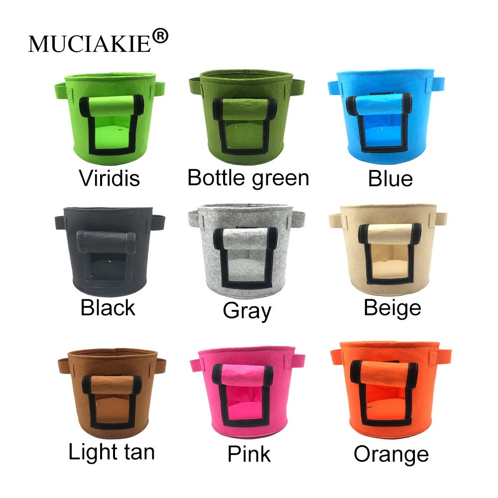 MUCIAKIE 2PCS 23x26cm Garden Potato Grow Bag Vegetables Planter Bags With Handles and Access Flap For Potato
MUCIAKIE 2PCS 23x26cm Garden Potato Grow Bag Vegetables Planter Bags With Handles and Access Flap For Potato