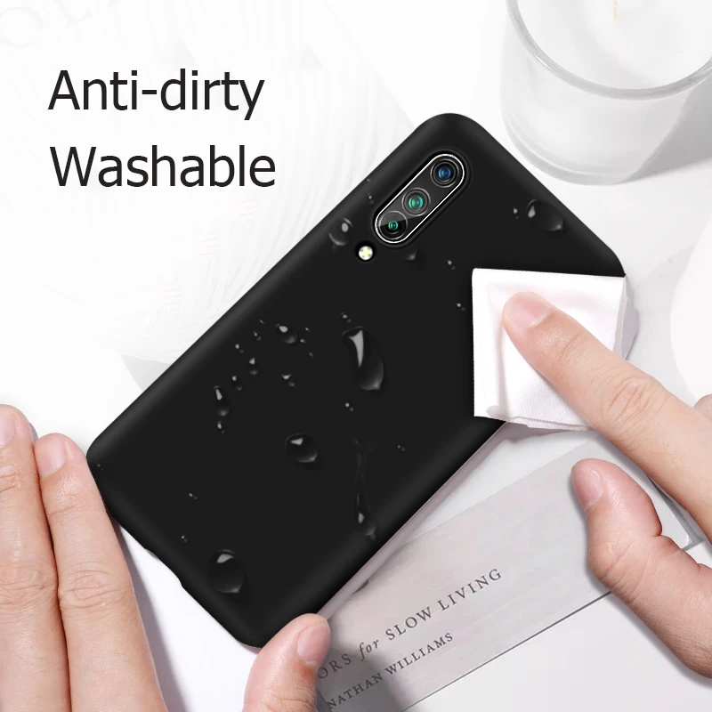 Candy TPU чехол для Xiaomi Mi CC9e из углеродного волокна сплошной цвет Жидкий телефона CC9 e