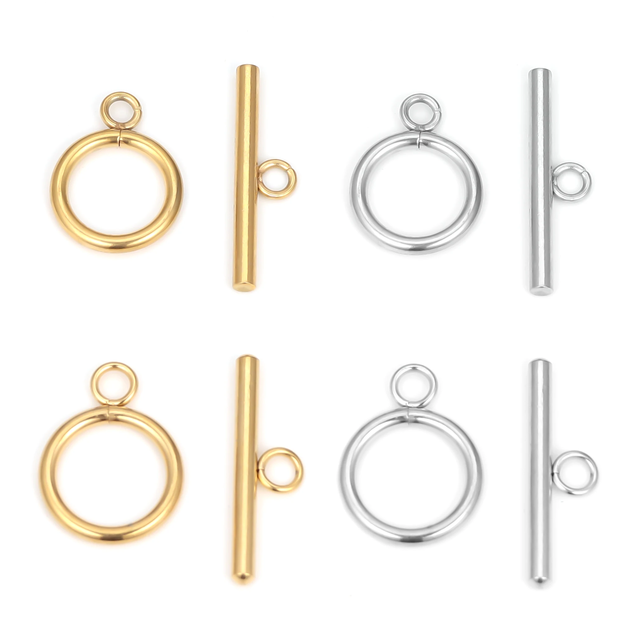 5 Sets Stainless Steel OT Clasp Toggle Necklaces Bracelets Connectors Clasps for DIY Jewelry Making Handmade Gifts Crafts
5 Sets Stainless Steel OT Clasp Toggle Necklaces Bracelets Connectors Clasps for DIY Jewelry Making Handmade Gifts Crafts