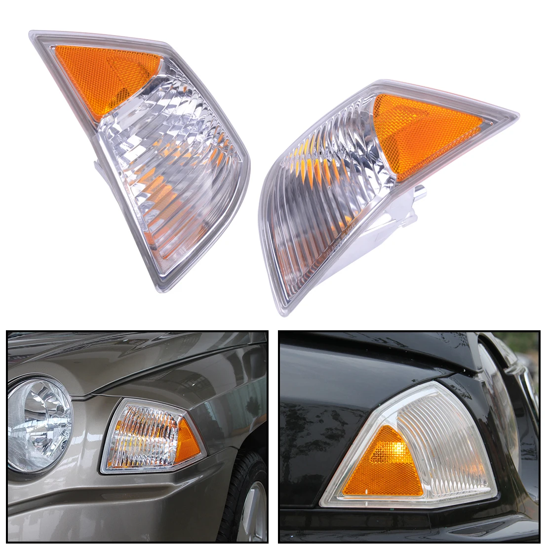 DWCX 1 Pair Car Front Side Marker Turn Signal Parking Light Lamp Corner Housing fit for Jeep Compass 2007 2008 2009 2010
DWCX 1 Pair Car Front Side Marker Turn Signal Parking Light Lamp Corner Housing fit for Jeep Compass 2007 2008 2009 2010