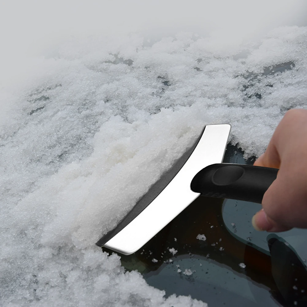 Snow Shovel Ice Scraper Stainless Steel Handle Multi-function Snow Removal Brush Tough Easily Carrying Lightweight Tool 
Snow Shovel Ice Scraper Stainless Steel Handle Multi-function Snow Removal Brush Tough Easily Carrying Lightweight Tool