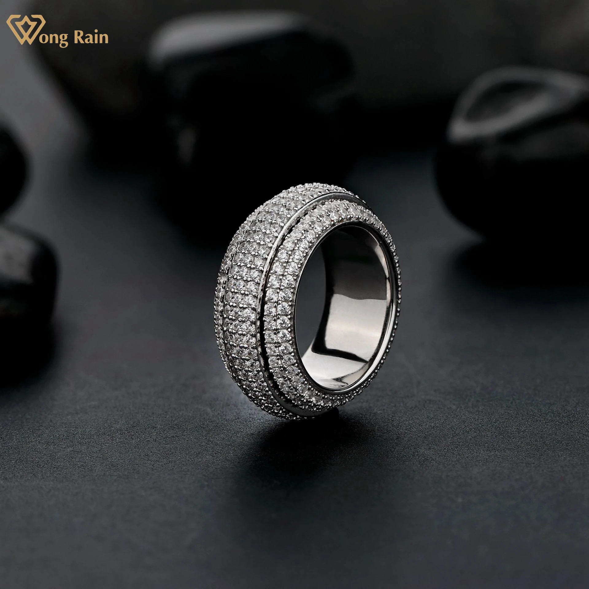 Wong Rain Luxury 100% 925 Sterling Silver Created Moissanite Gemstone Unisex Hiphop Fashion Ring Fine Jewelry Rings Size 5-9
Wong Rain Luxury 100% 925 Sterling Silver Created Moissanite Gemstone Unisex Hiphop Fashion Ring Fine Jewelry Rings Size 5-9